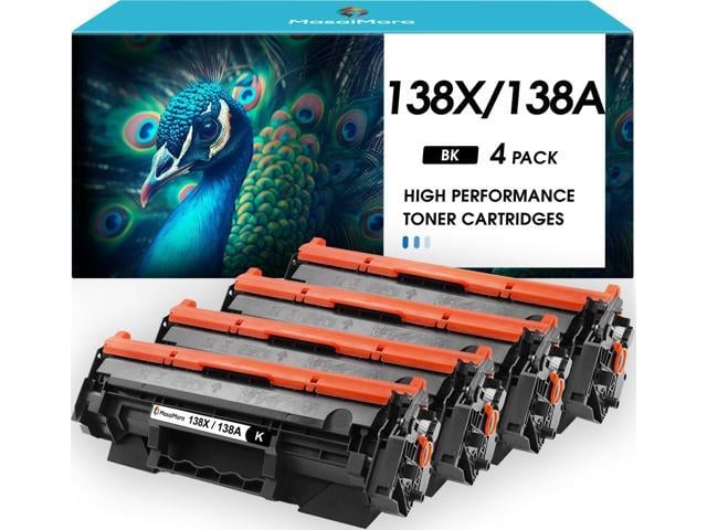 HP 138X 138A High Capacity with Chip Compatible Toner Cartridges Replacement for HP W1380X W1380A LaserJet Pro 3001dw 3001dn 3001fdw MFP 3101fdw MFP...