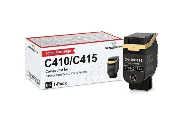 C410 Black Toner Cartridge Compatible for Xerox 006R04677 Toner Cartridges Compatible for Xerox Genuine C410 C410DN C415 C415DN Printers Standard...