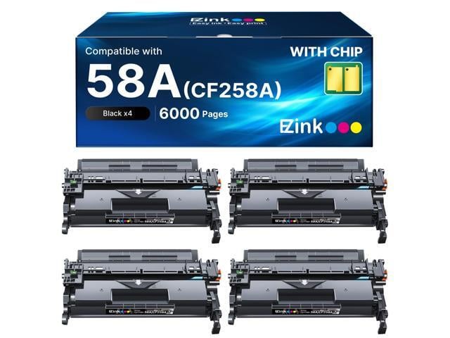 HP 58A CF258A Toner Cartridge Compatible for MFP M428fdw (4 Black, with Chip) Compatible for HP 58X CF258X toner Work with LaserJet Pro MFP M428fdw...