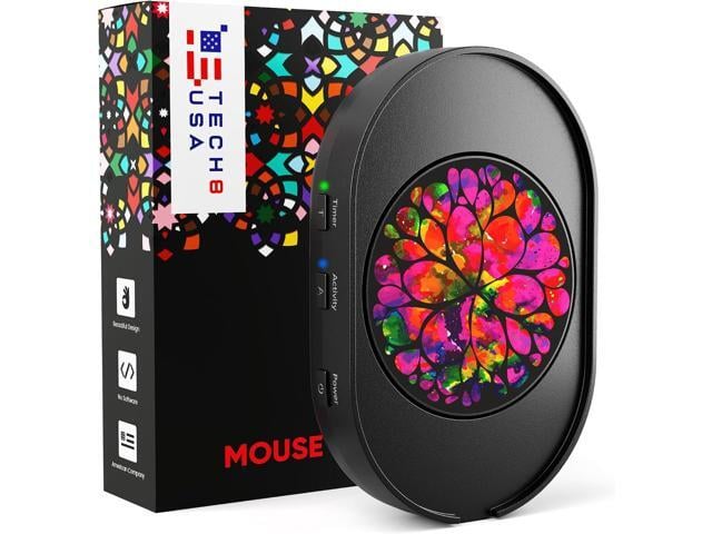 TECH8 USA Mega Disc Mouse Mover Jiggler, Adjustable Activity & Auto-Turn Off Timer Settings, Undetectable, No Software, Random Movement, Patented,...