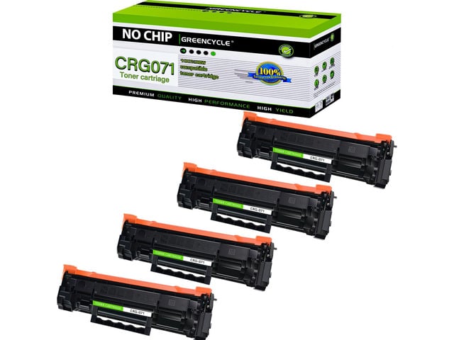 Canon 4PK 071 Compatible Toner Cartridge Replacement for Canon CRG 071 CRG-071 Use with LBP122dw LBP122 LBP120 MF270 Mf272dw Mf273dw Mf275dw Printer...