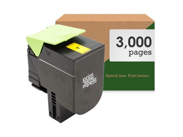 Lexmark 801HY Yellow High Yield Remanufactured Toner Cartridge for CX410, CX510 Laser Printer [3,000 Pages]