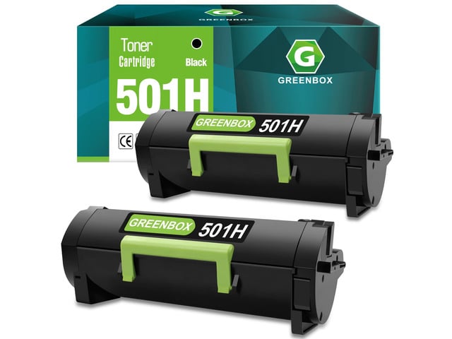 50F1H00 501H Toner Cartridge for MS310d MS310dn Printer, 2 Black 50F1H00 Toner Cartridge, Replacement for Lexmark MS310d MS310dn MS312dn MS315dn...