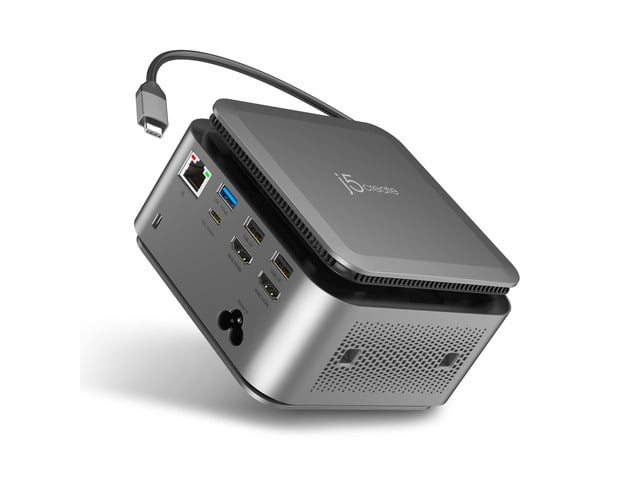 Dual 4K Display Powerbase Docking Station with 145W Charging Power 10Gbps Data Transfer, Card Slots, Ethernet, and Audio Port for Windows Laptop...