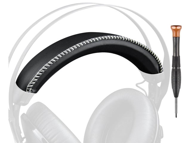 HyperX Headband for HyperX Cloud Revolver/Revolver S, HX-HSCR-GM Cloud Revolver Gaming Headsets, Replacement Headstrap Pad Repair Part - Black(White Line)