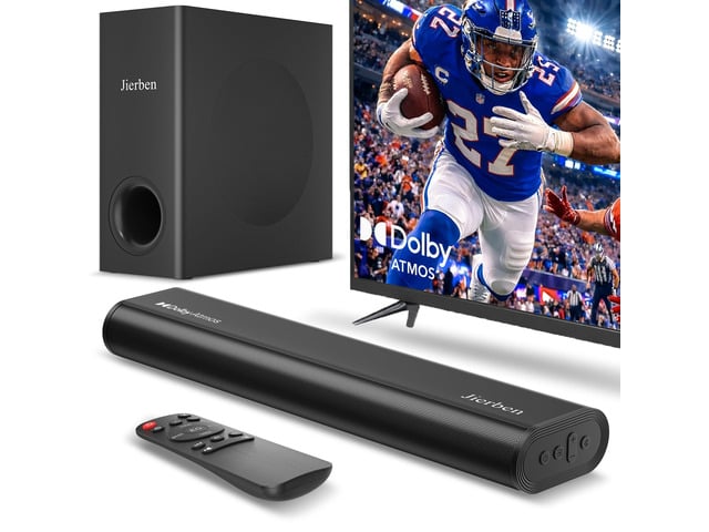 2.1 Dolby Atmos Soundbar with Subwoofer for Smart TV, Dolby Atmos Sound Bar for TV, Surround Sound System for TV, 150W TV Speakers for Smart TV,...