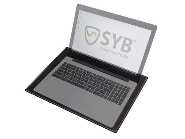 Shield Your Body - Laptop Lap Pad with SaferBody, Anti Radiation Shield & Heat Shield Pad, EMF Blocker Laptop Pad for Up to 14in. Wide Device (13.8...