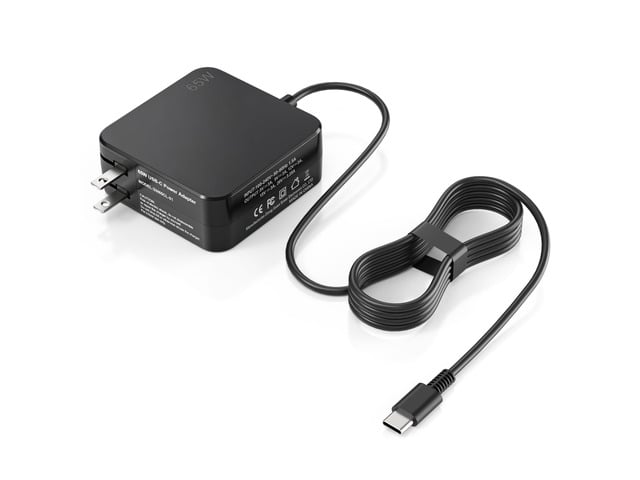 Lenovo USB-C 65W Wall Charger Power Adapter for Lenovo Laptop ThinkPad T14 T15 X1 X13 E15 T480s T490 Yoga 7i 9i Thinkbook 13s 14 15 16 Plus Chromebook...