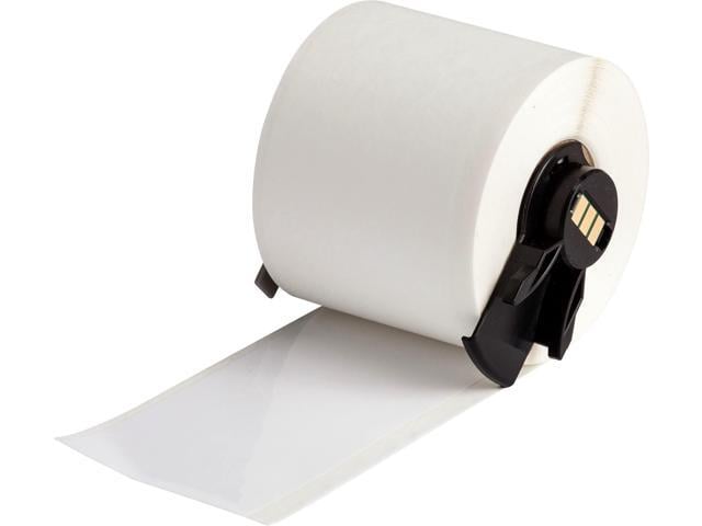 All Weather Permanent Adhesive Vinyl Label Tape for M610, M611, M710, BMP61, and BMP71 Printers - 2' x 50', White. M6C-2000-595-WT