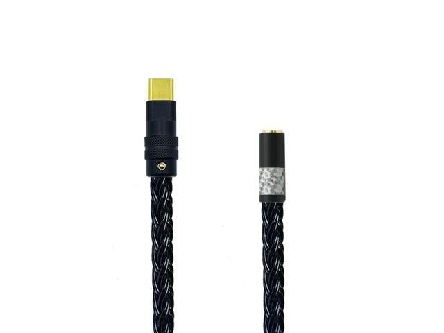 Xiaomi USB c Type c to 2.5 Female trrs 2.5mm Balanced Headset Adapter Earplugs Audio Cable Headphone Kable for Android Phone mac ipad xiaomi Samsung (0.5ft)