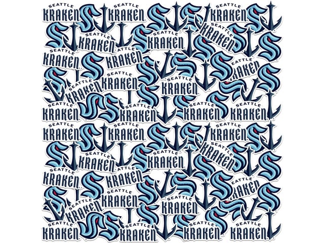 NHL Seattle Kraken Logo 150 Vinyl Stickers Waterproof Die-Cut Decals Laptop