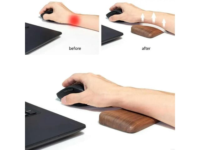 Natural Mouse Pad Ergonomic Hand Rest for Office and Home Use Smooth
