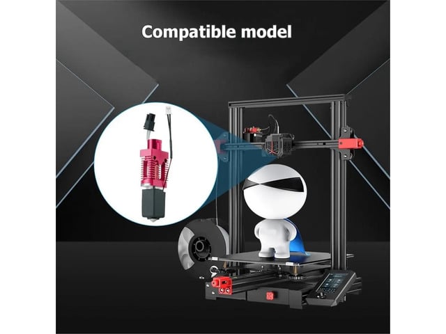 Hotend Kit for CR10 10S Ender3 3S Upgrade Hot End Kit 0.4mm Copper Plated Nozzle 3D Printer Accessory