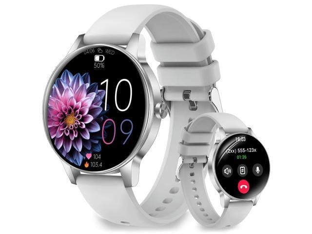 Smart Watches for Women Answer/Make Call,1.27' HD Fitness Tracker for Android iPhone,Heart Rate SpO2 Sleep Monitor,IP68 Waterproof Digital...
