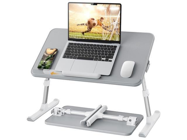 Non-Slip Leather Lap Desk Laptop Bed Tray Table, Laptop Stand for Bed Portable Lightweight Standing Desk for Writing Eating Reading Couch Sofa...