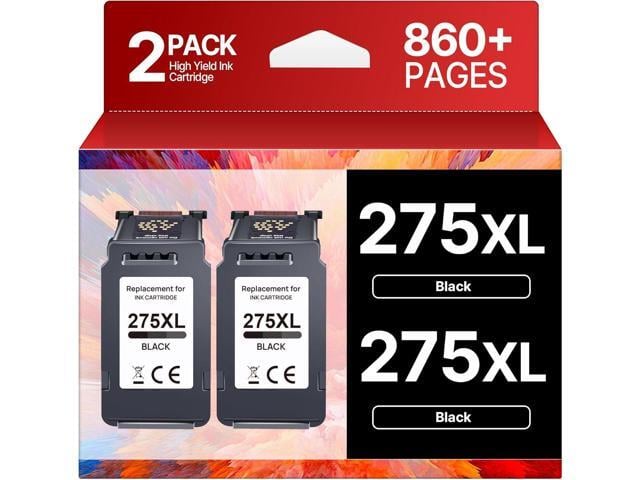 Canon PG-275 Black Ink Cartridge Replacement for Canon 275 Black Ink Canon 275XL to Use with 275XL Ink Cartridege for Canon Printers PIXMA TR4720 TS3522...