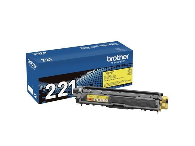Genuine Standard Yield Toner Cartridge, TN221Y, Replacement Yellow Color Toner, Page Yield Up to 1,400 Pages, Amazon Dash Replenishment Cartridge,...