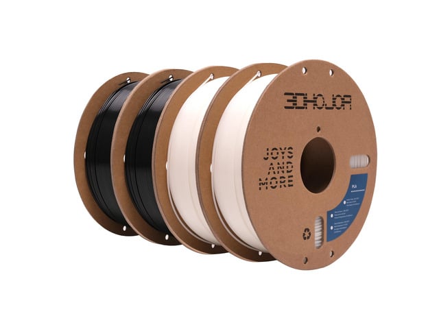 PLA Filament 1.75mm,3D Printer Filament 1kg*4 Bundle Cardboard Spool, Fit Most FDM 3D Printer,Dimensional Accuracy +/- 0.03 mm,Vacuum...