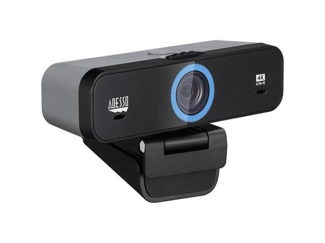 Adesso CyberTrack K4 4K Ultra HD Fixed Focus USB Webcam with Adjustable Field of View Angle, Built-in Dual Microphones, Privacy Audio/Video Switch...