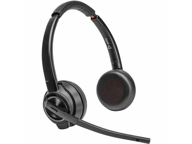 Poly Savi 8420 Office Stereo DECT 1920-1930 MHz Headset Customer Special 9 - Stereo - Wired/Wireless - Bluetooth/DECT - 590.6 ft - 32 Ohm -...