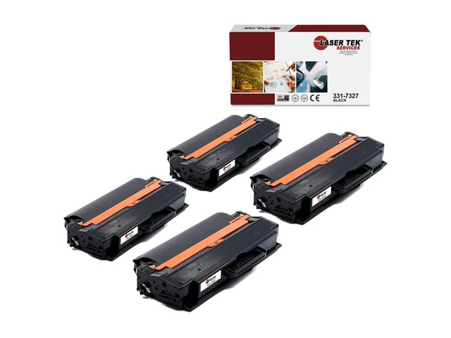 Dell Laser Tek Services 4 pack Dell B1260 (331-7328) Black Compatible Replacement Toner Cartridges