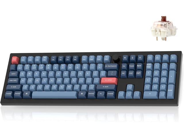 Keychron V6 Max Wireless Custom Mechanical Keyboard, 2.4 GHz Bluetooth QMK Full-Size Layout RGB with Hot-swappable Gateron Brown Switch Compatible...
