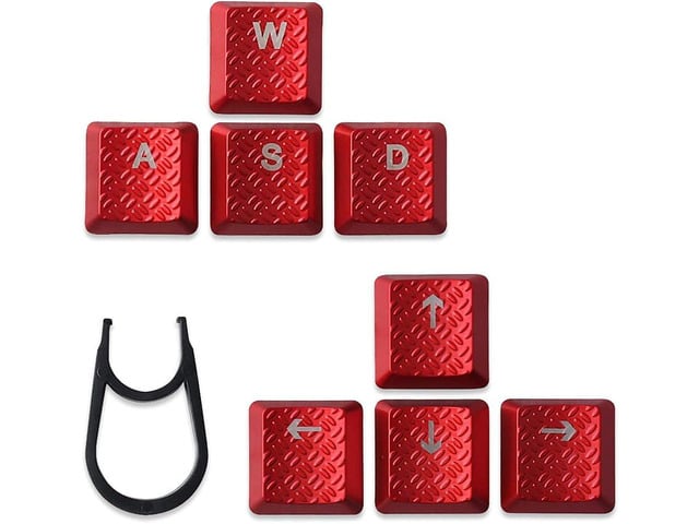 HUYUN Texture Tactility Backlit Keycaps Replacement for GL Tactile Switch Logit G813/G815/G913/G915 TKL RGB Mechanical Gaming Keyboard (WASD+Arrow...