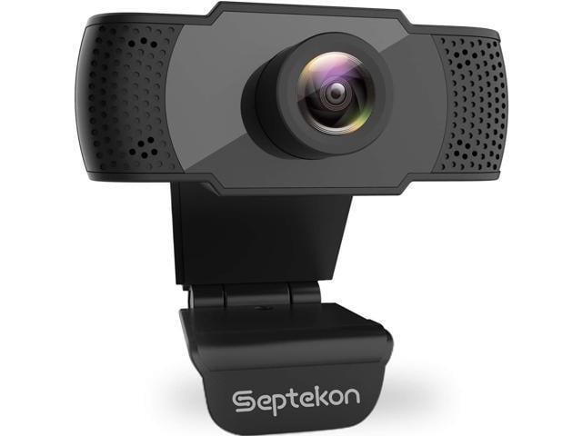 Septekon 1080P HD Webcam with Microphone, Streaming Computer Web Camera for Laptop/Desktop/Mac/TV, USB PC Cam for Video Calling, Conferencing, Gaming