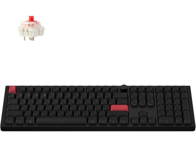 Keychron Q6 Max QMK/Launcher Wireless Bluetooth/2.4 GHz/USB-C Wired Custom Mechanical Keyboard, Full Size Programmable Knob RGB Backlit...