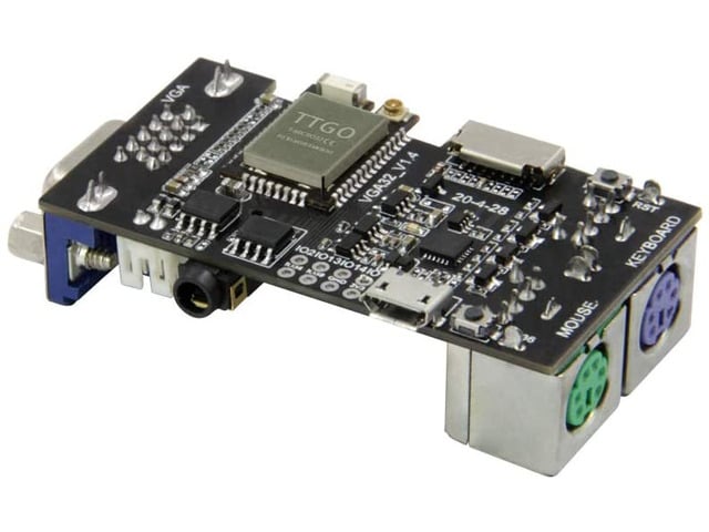 VGA Controller Board VGA32-V1.4 Controller PS / 2 Mouse and Keyboard Controller Graphics Library Game Engine and ANSI/VT Terminal for ESP32