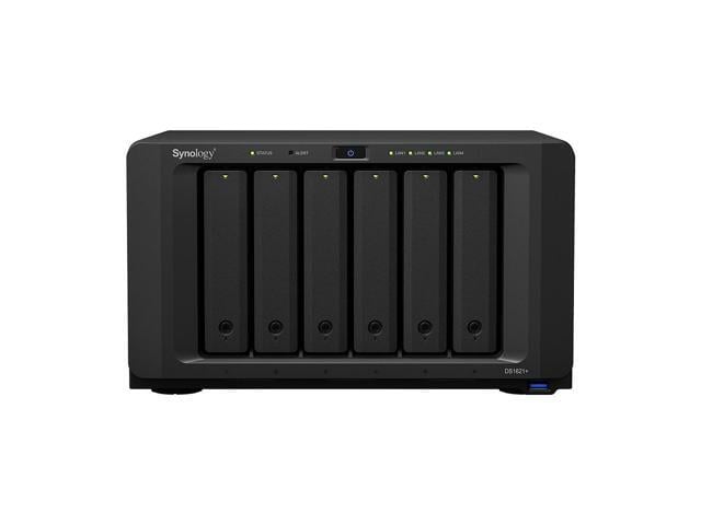 Synology DiskStation DS1621+ NAS Server with Ryzen 2.2GHz CPU, 32GB Memory, 24TB SSD Storage, 1TB M.2 NVMe SSD, 4 x 1GbE LAN Port, DSM Operating...