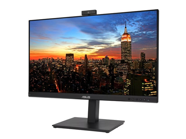 Asus BE24EQK 24-inch 1080P FHD Frameless IPS Business Monitor, 2-Pack Bundle with Full HD Webcam, Mic Array, Speakers, DisplayPort, HDMI