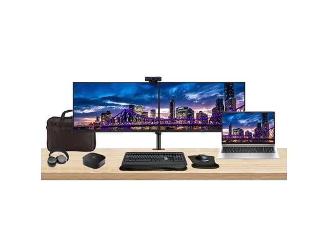 HP ProBook 450 G10 15.6' i5, 8GB RAM, 256GB SSD, Bundle with 2 x EliteDisplay E24 24' Monitors, Dual Stand, USB-C Dock, MK540 Wireless Keyboard and...