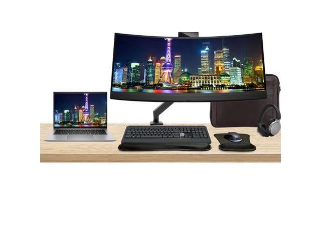 HP Notebook ZBook Firefly G10 Touchscreen 14' Ryzen 7 Pro, 32GB RAM, 512GB SSD, Windows 11Pro, Z Display Z34c 34' Curved Monitor with Webcam...