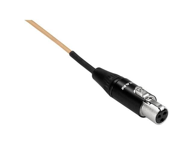 Hosa Technology Mogan Microphone Cable for AKG Transmitters, Beige, 2mm OD, 4'