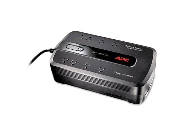 Apc Back-UPS ES 650 Battery Backup System 650VA 8 Outlets 365 J BE650G1