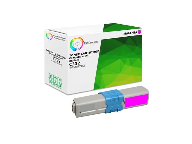 True Color Toner C332 Magenta Toner Cartridge - Premium Compatible Replacement for Okidata C332 46508702 Magenta Works With Okidata C332 C332DN...