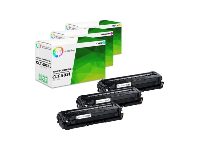 Samsung True Color Toner 503L Color Toner Cartridge 3 Pack - Premium Compatible Replacement for Samsung CLT-503L Works With Samsung ProXpress C3010ND C3060ND