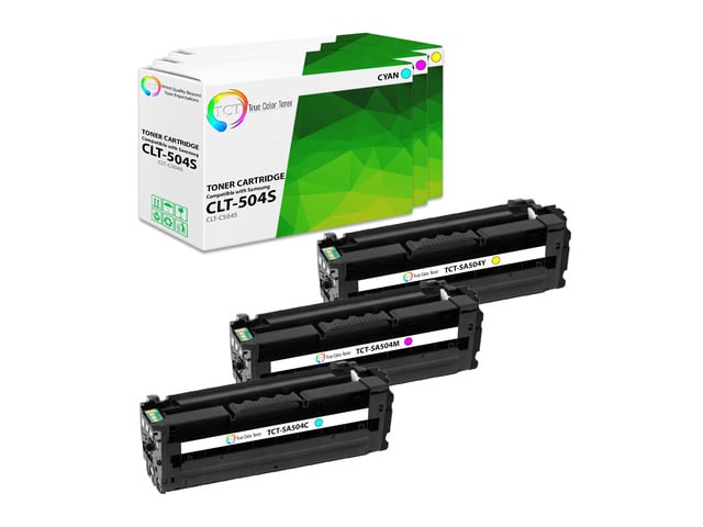 Samsung True Color Toner 504S Color Toner Cartridge 3 Pack - Premium Compatible Replacement for Samsung CLT-504S Works With Samsung CLP-415N 415NW CLX-4195N