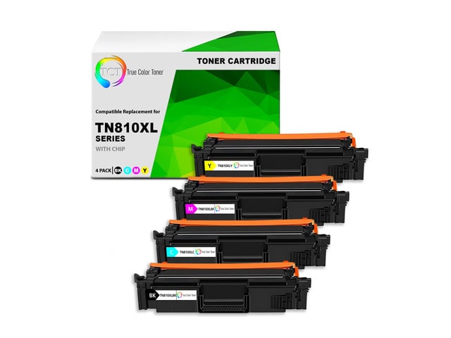 Brother True Color Toner TN810XL Toner Cartridge 4 Pack - Premium Compatible Replacement for Brother TN810 TN-810XL High Yield Works With Brother...