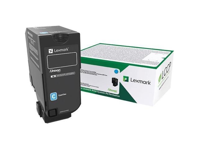 Lexmark 74C0HCG TAA High Yield Return Program Toner Cartridge - Cyan