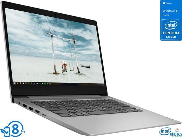 Lenovo IdeaPad 1 Laptop, 14' HD Display, Intel Pentium Silver N5030 Upto 3.1GHz, 4GB RAM, 2TB NVMe SSD, HDMI, Wi-Fi, Bluetooth, Windows 11 Home S