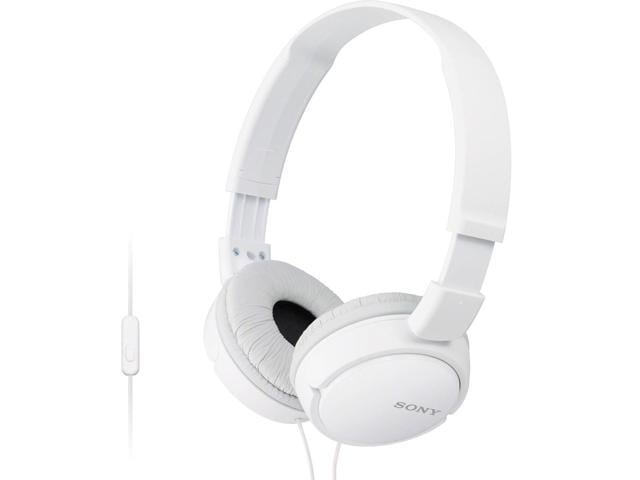 Sony MDR-ZX110AP Extra Bass Wired Headphones with Mic, Smartphone Headset for iPhone & Android with In-Line Remote & Microphone, Neodymium Magnets...