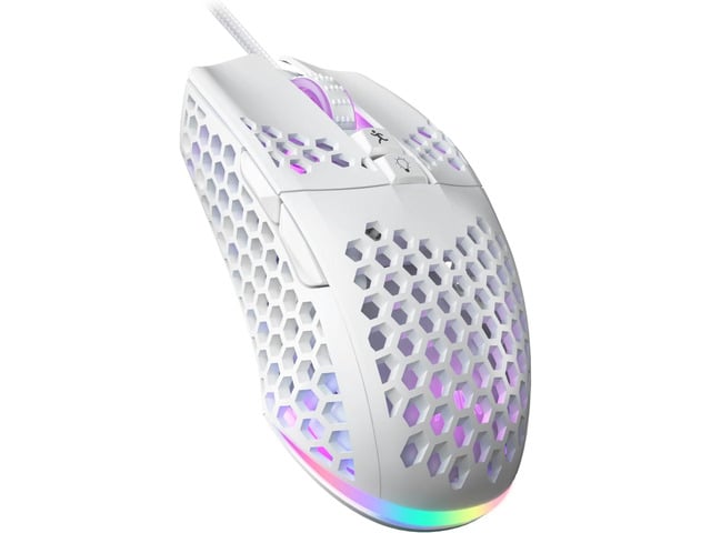SOLAKAKA SM900 Gaming Mouse Wired with RGB,Adjustable 12800 DPI Wired Gaming Mouse with Side Buttons,Computer Mouse for Laptop/PC,White