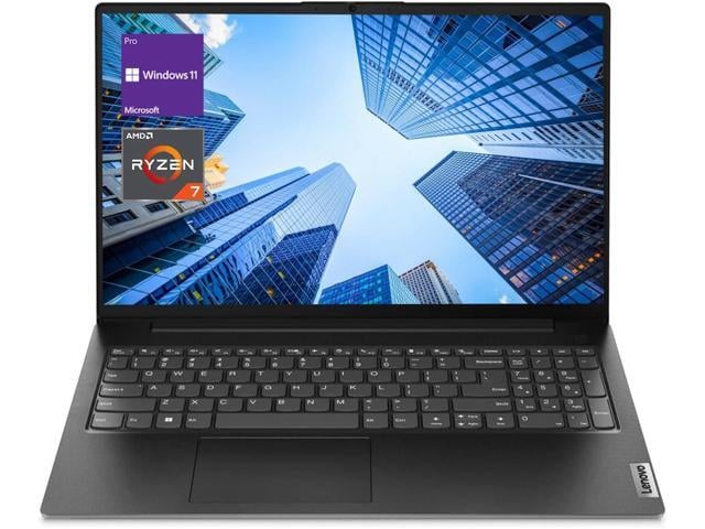 Lenovo V15 Business Laptop,15.6' FHD Display,AMD Ryzen 7 7730U,12 GB RAM,1 TB PCIe SSD,WiFi6 and Bluetooth 5.2,Win 11 Pro