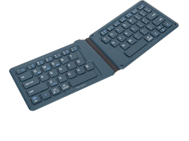 Targus Ergonomic Foldable Bluetooth Keyboard Pocket-Sized, Split Ergonomic Design, Multi-Device Wireless Keyboard with DefenseGuard Protection -...