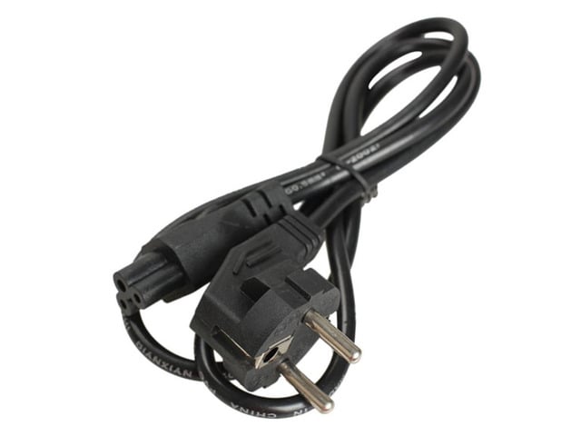 1M EU Universal Laptop Power Cord 3 Prong 2 Pin AC Adapter Cable Computer Game players Camera Printers Chargers Adapter Cables