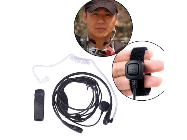 In-Ear Headset Air Tube Security Earphones Professional Audio-Visual Single Earphone with Ear Plug for Android