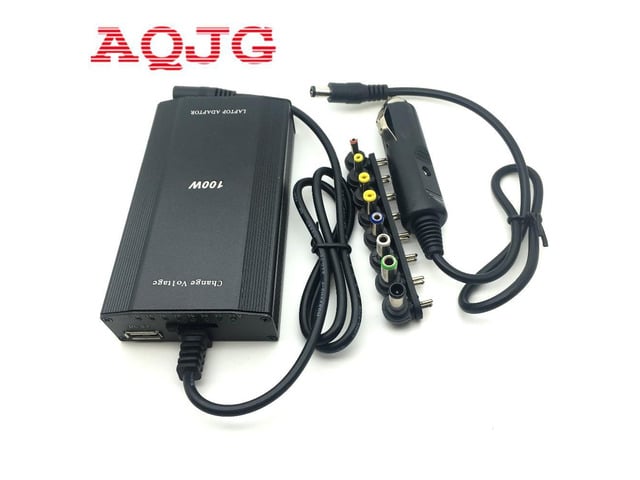 100w universal laptop AC DC power laptop adapter car charger for laptop with USB Power Charger EU Plug