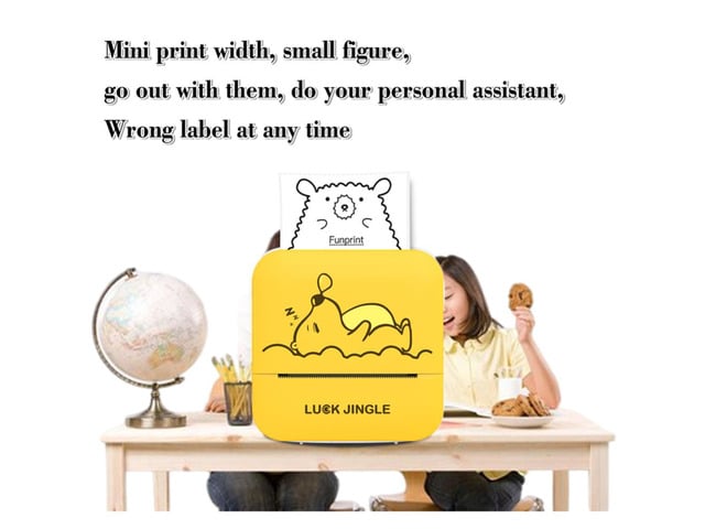 Mini Marking Machine High Definition Thermal Printer Label Printing for Wrong Question Picture Document for Student Teacher Use